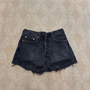 Levi's Black 501 Jean Shorts